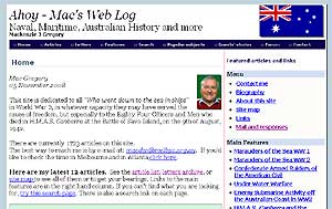 Ahoy - Mac's Web Log: Naval, Maritime, Australian History and more by Mackenzie J. Gregory