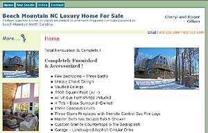 Beach Mountain Home for Sale, North Carolina