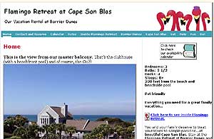 Flamingo Retreat Vacation Rental at Cape San Blas, Florida