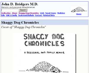 John D. Bridgers M.D. Memoirs and personal remembrances
